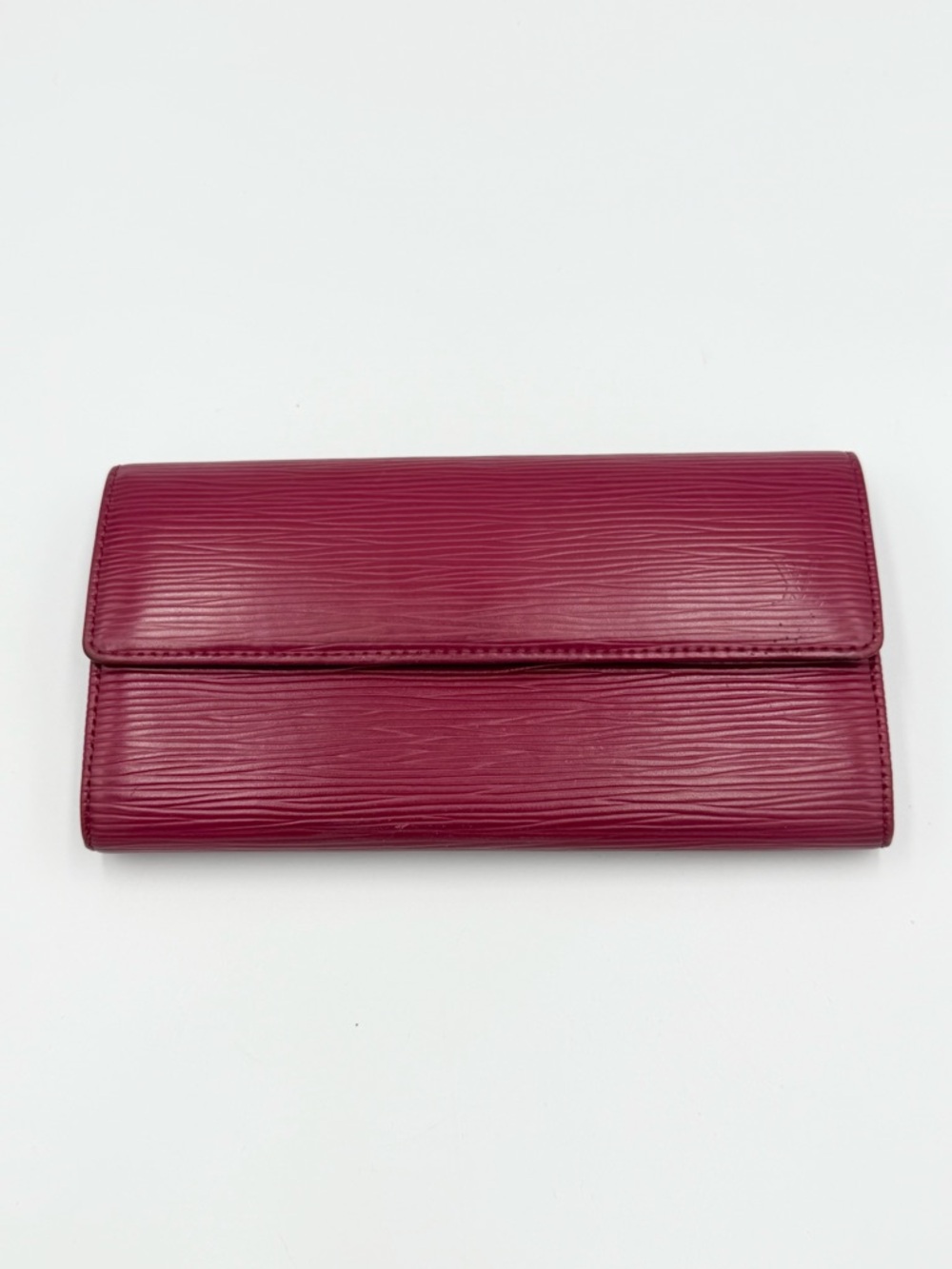LV Red Epi Sarah Wallet